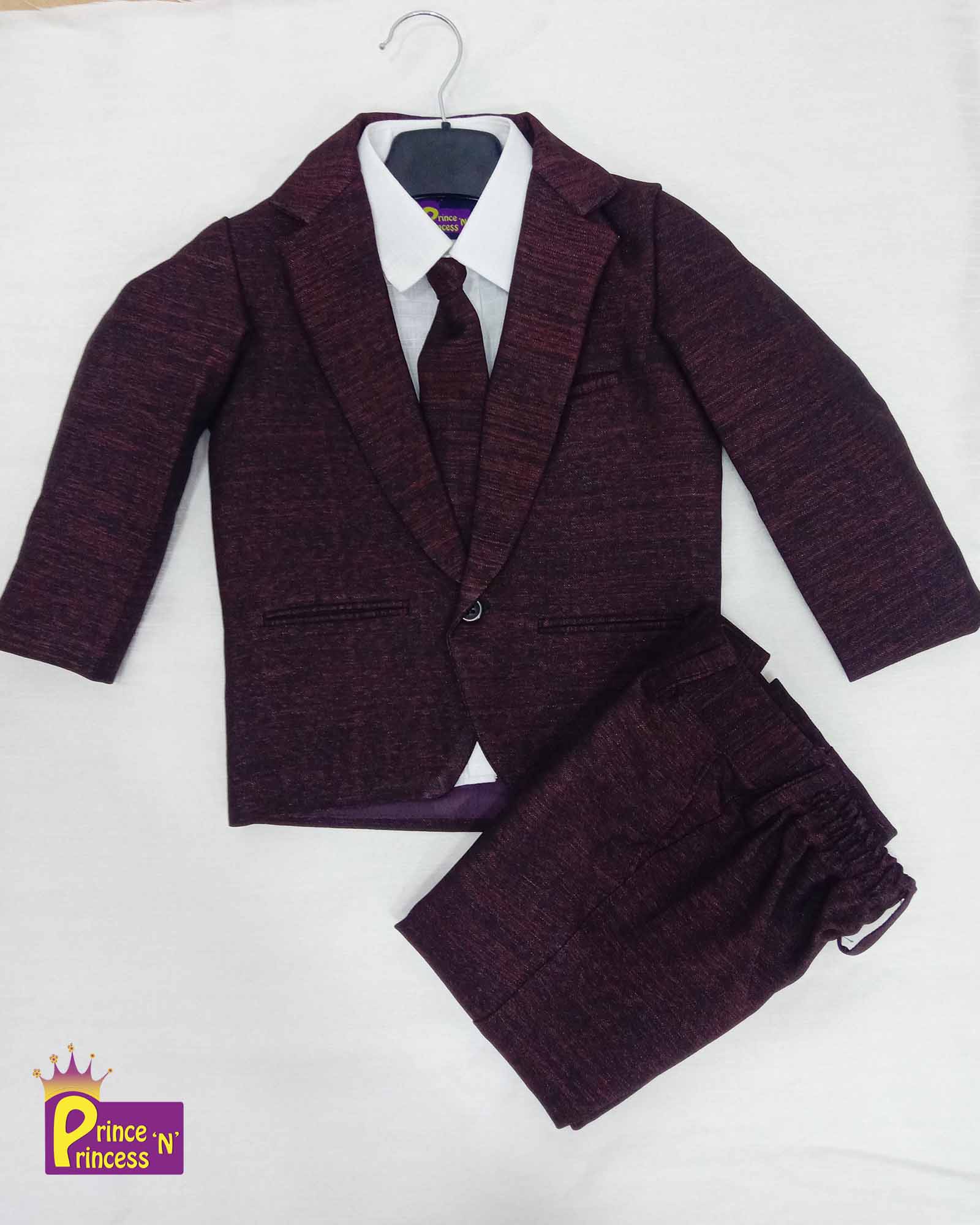 Boys Whine Blazer overcoat set  KB013 Prince N Princess