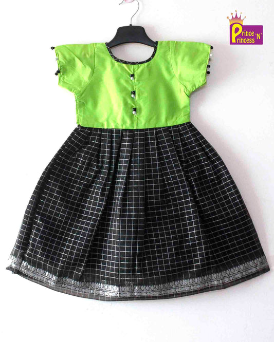 Kids Green Black Organza  Gown PG372 Prince N Princess