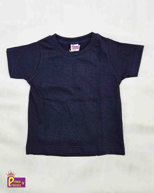 Boys Navy T Shirt  TS071 Prince N Princess