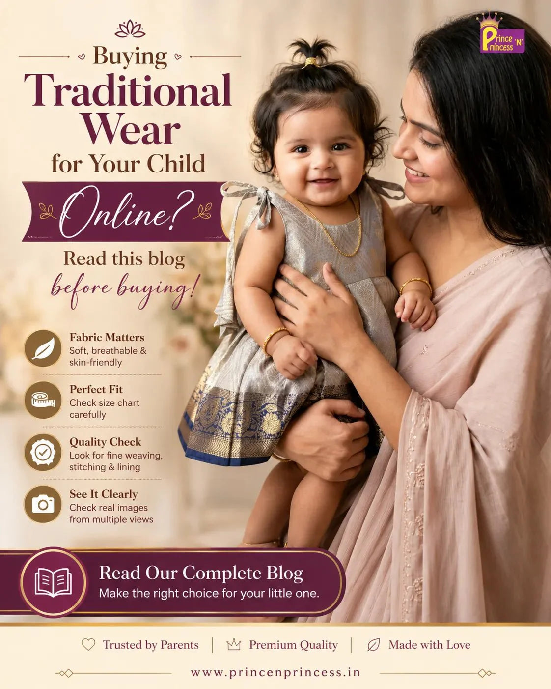 Buying Traditional Wear for Your Child Online? Here's What Every Parent Must Check First! - Prince N Princess