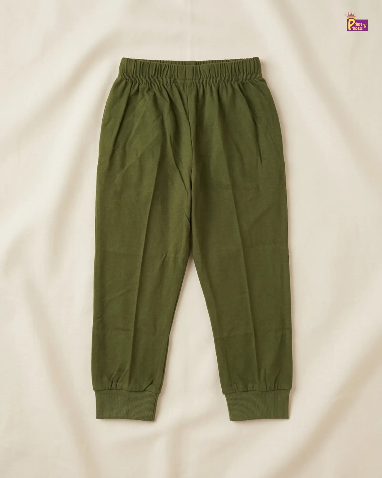 Kids Cotton Pant in Coffee Olive Green BP004
