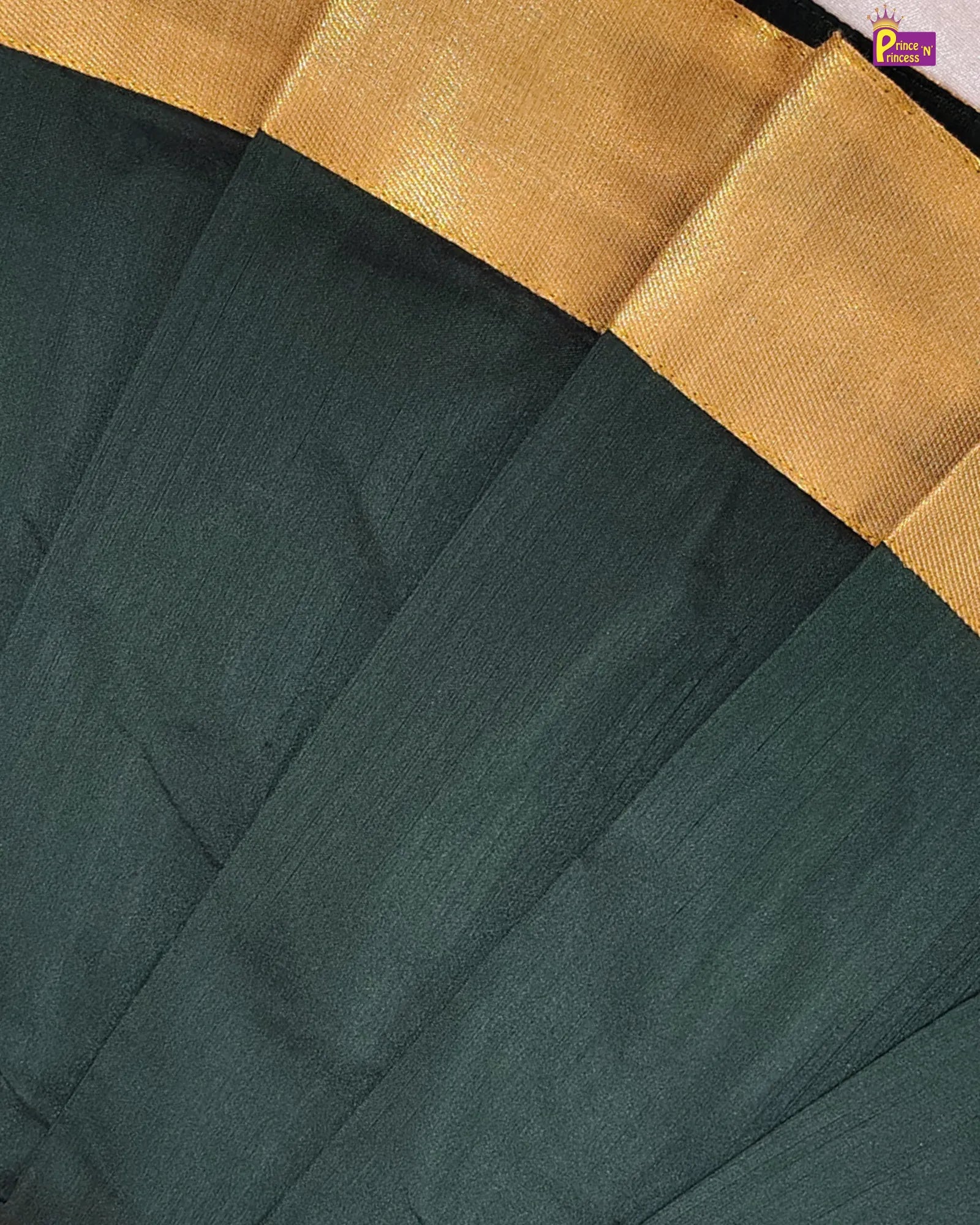 Green and purple fabric with geometric and floral patterns
