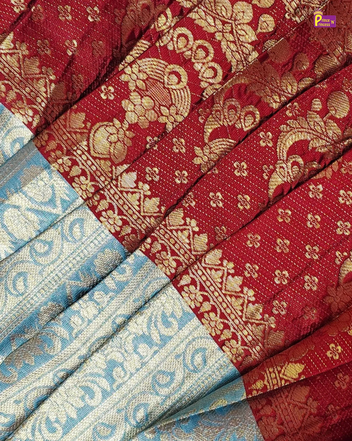 Trendy Pattu Gown for Girls - Maroon Silver Diwali Silk Gown PG738