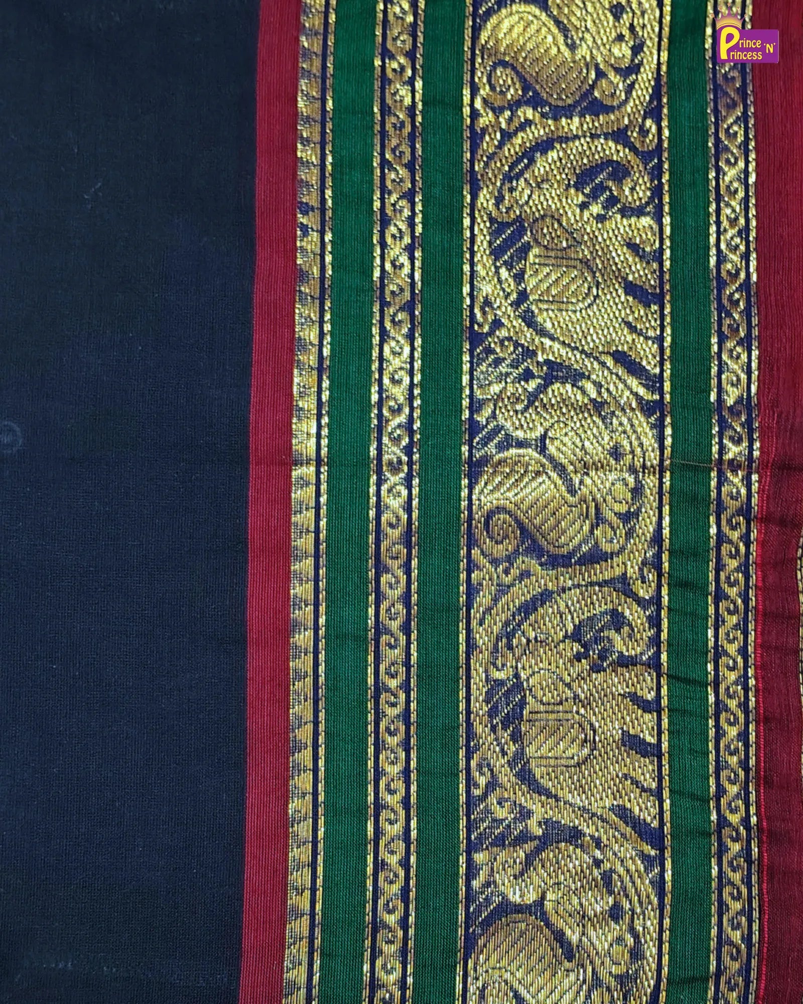 Yellow dress with colorful patterns on a light background