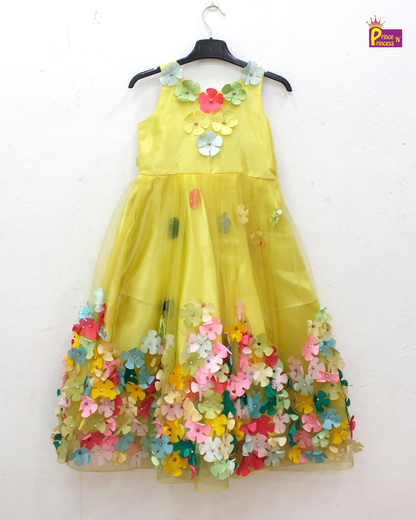 Kids Yellow  Birthday Gown BG191