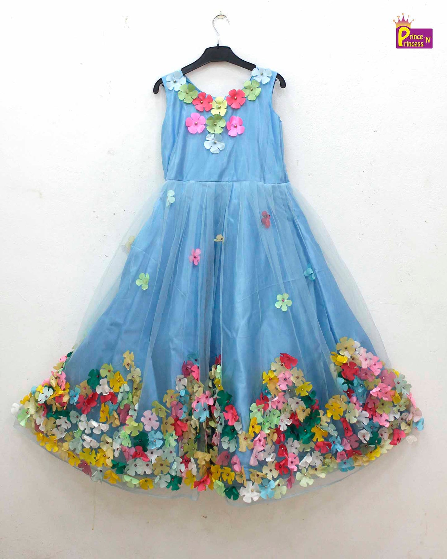 Kids Skyblue  Birthday Gown BG192