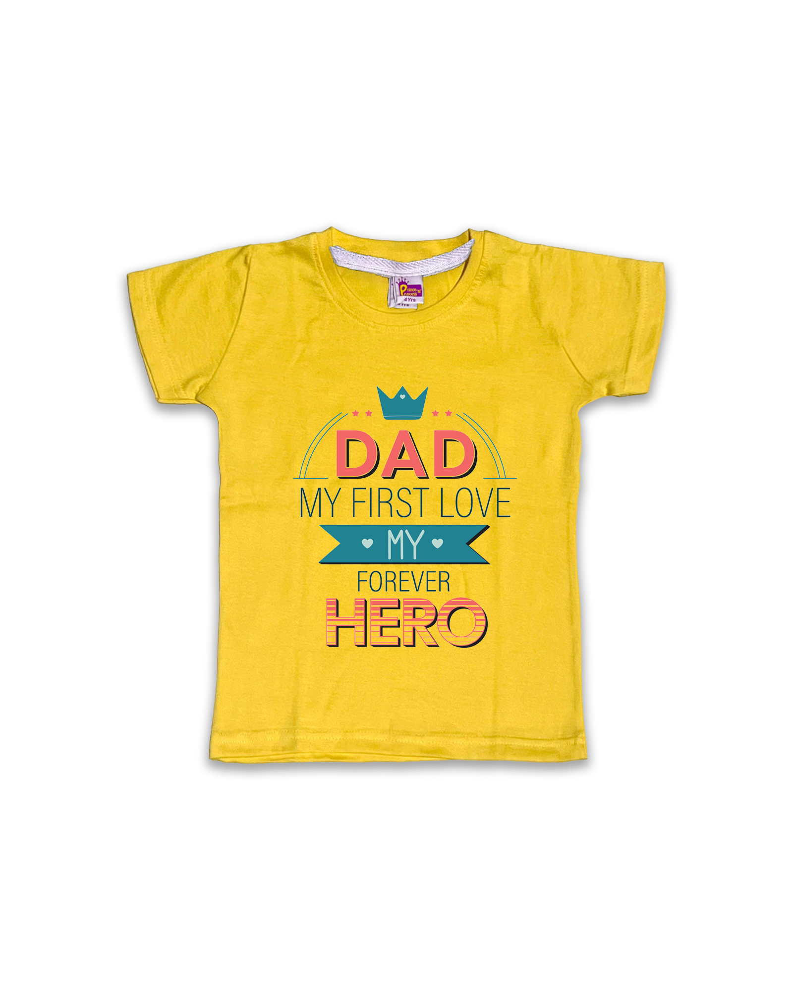 Unisex T-Shirts Half Sleeve (Yellow) FTS025