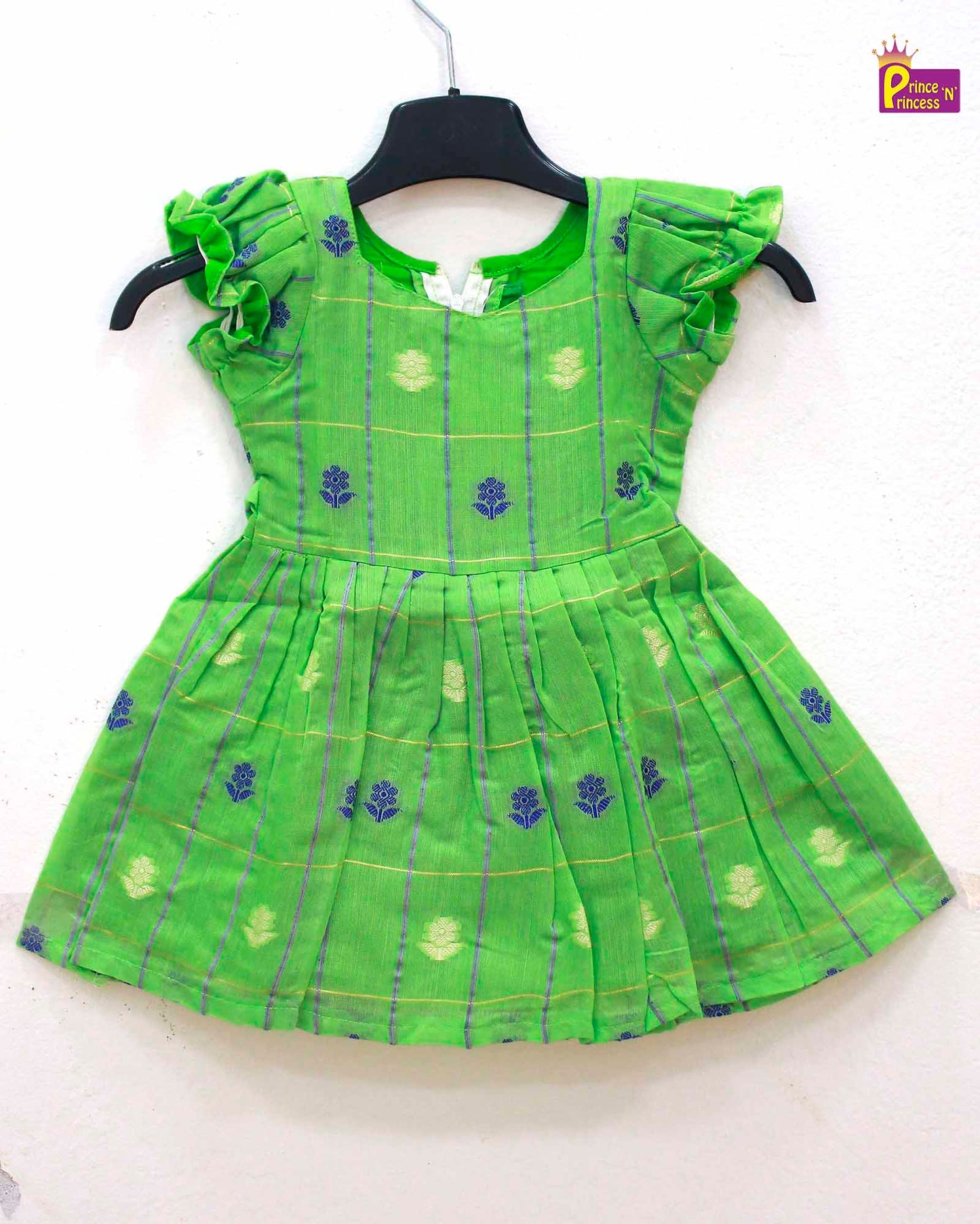 Kids Green Party Frock CF144