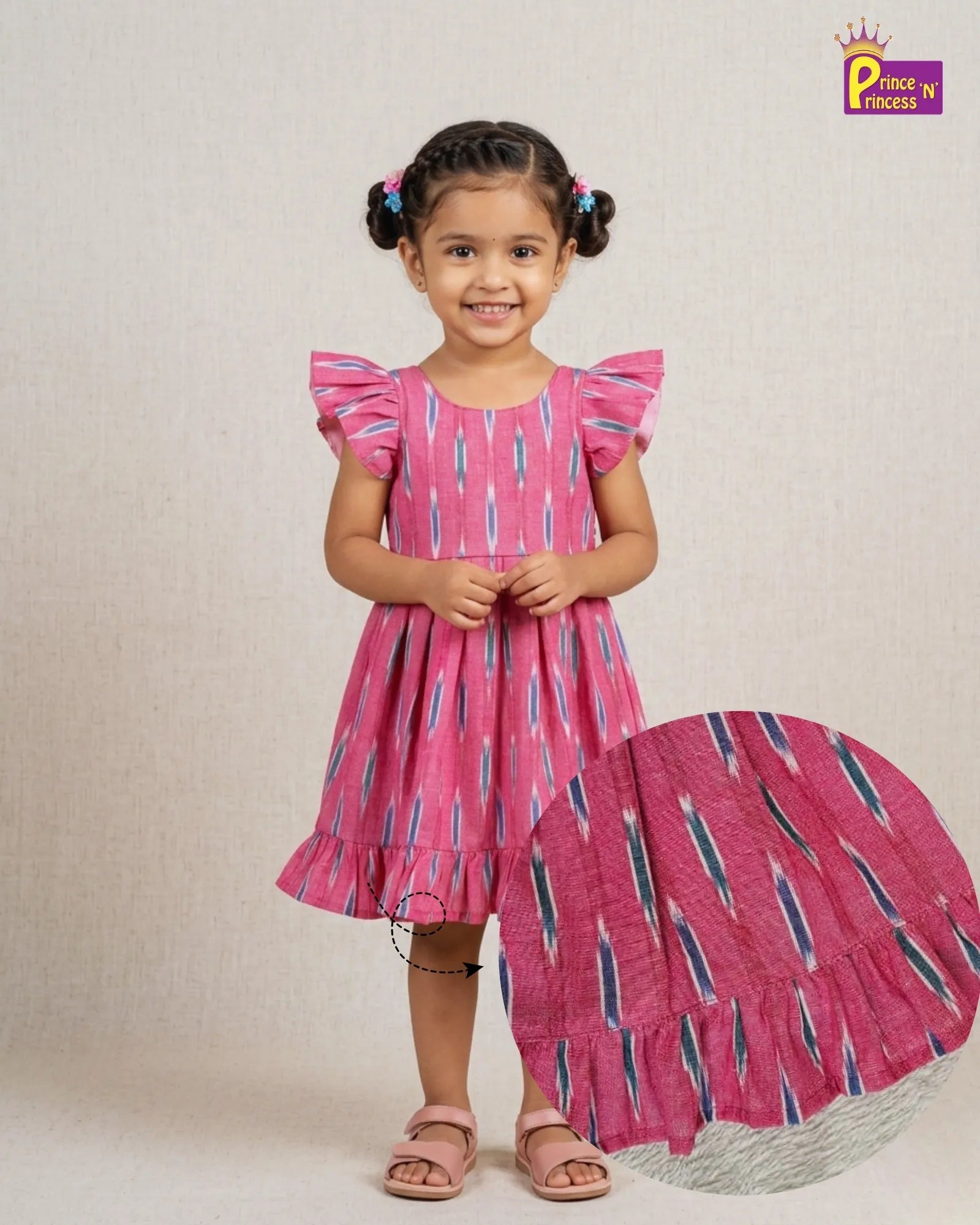 puru cotton frock for girls 