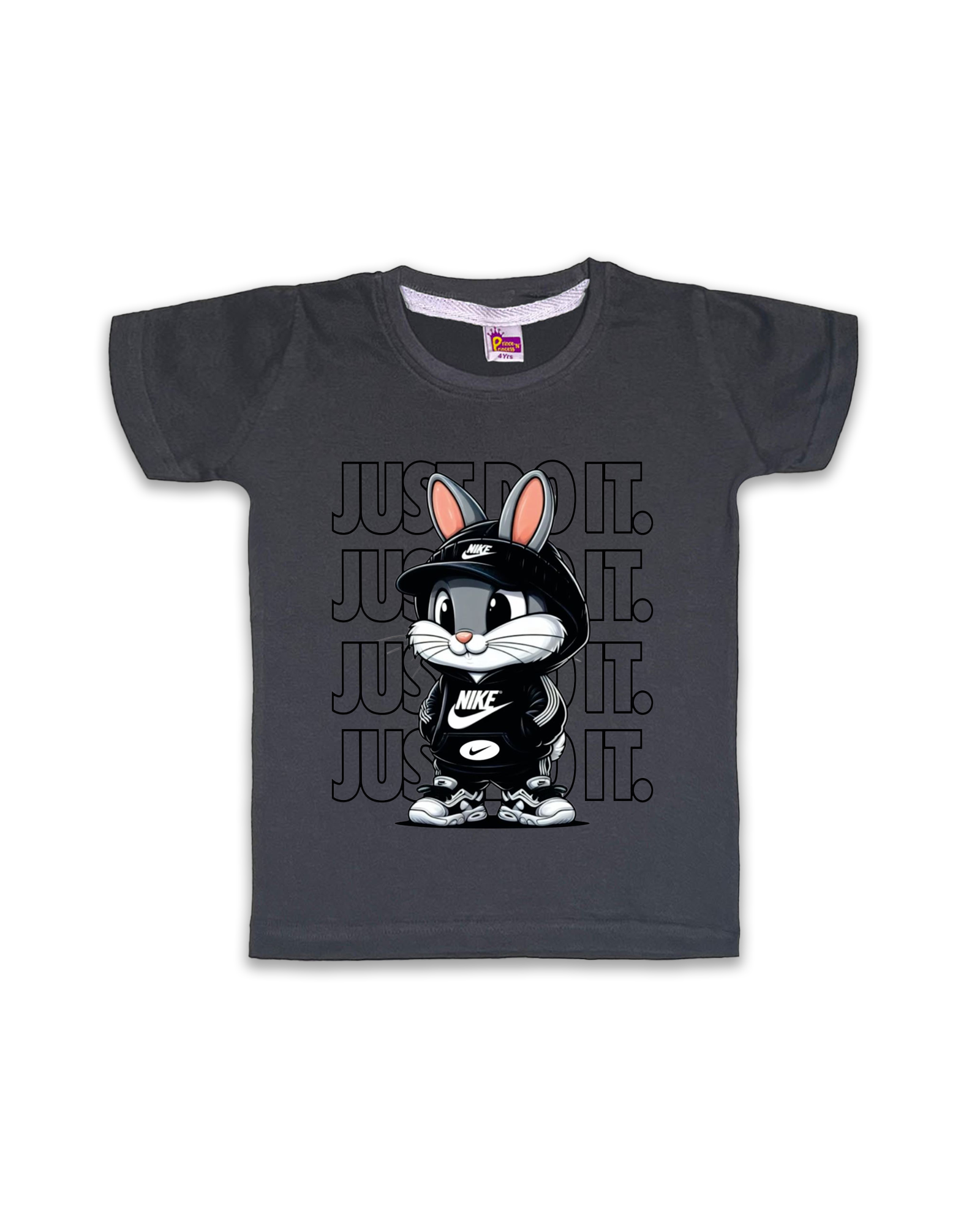 Unisex T-Shirts Half Sleeve (Dark Grey) FTS049