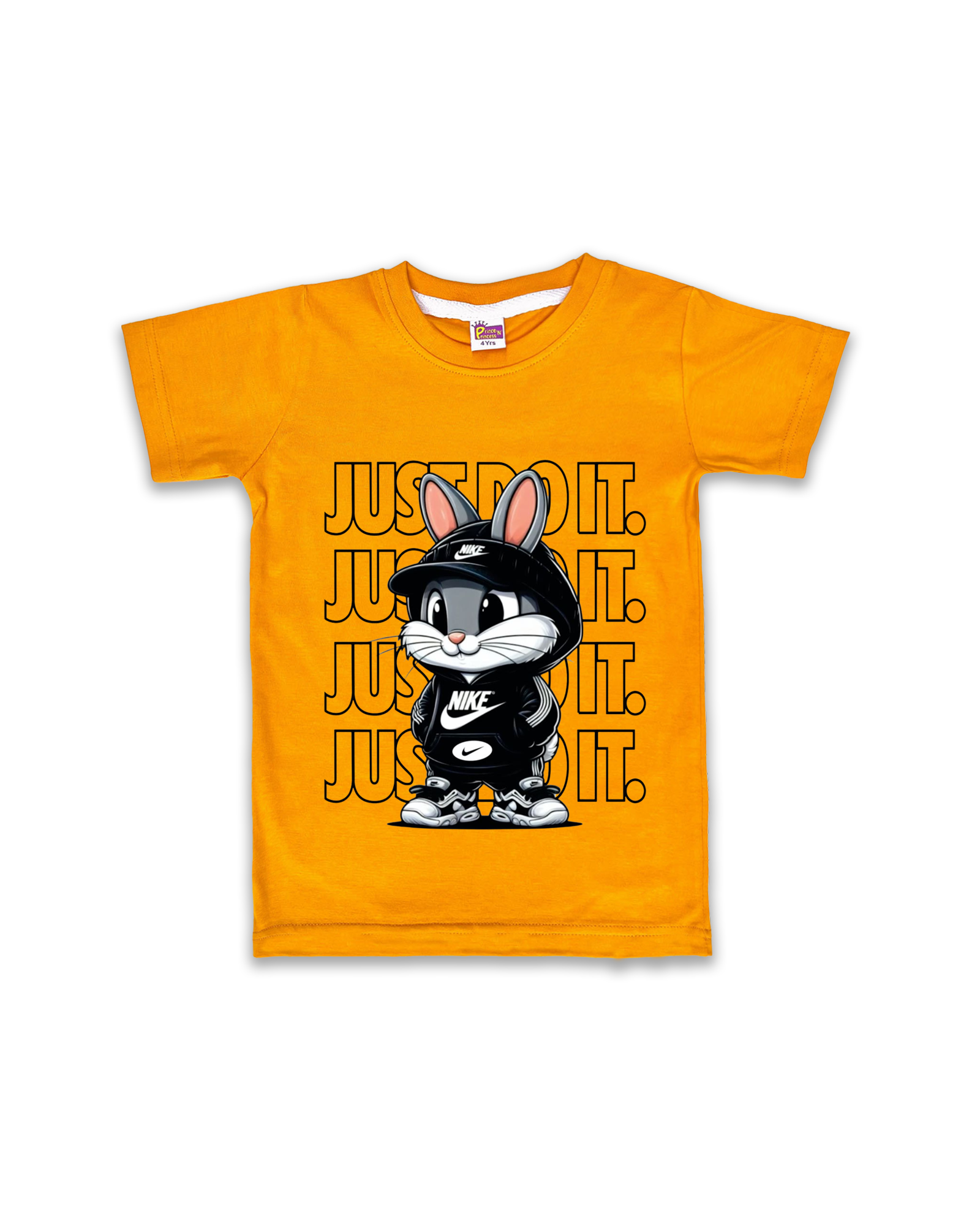 Unisex T-Shirts Half Sleeve (Mustard) FTS051