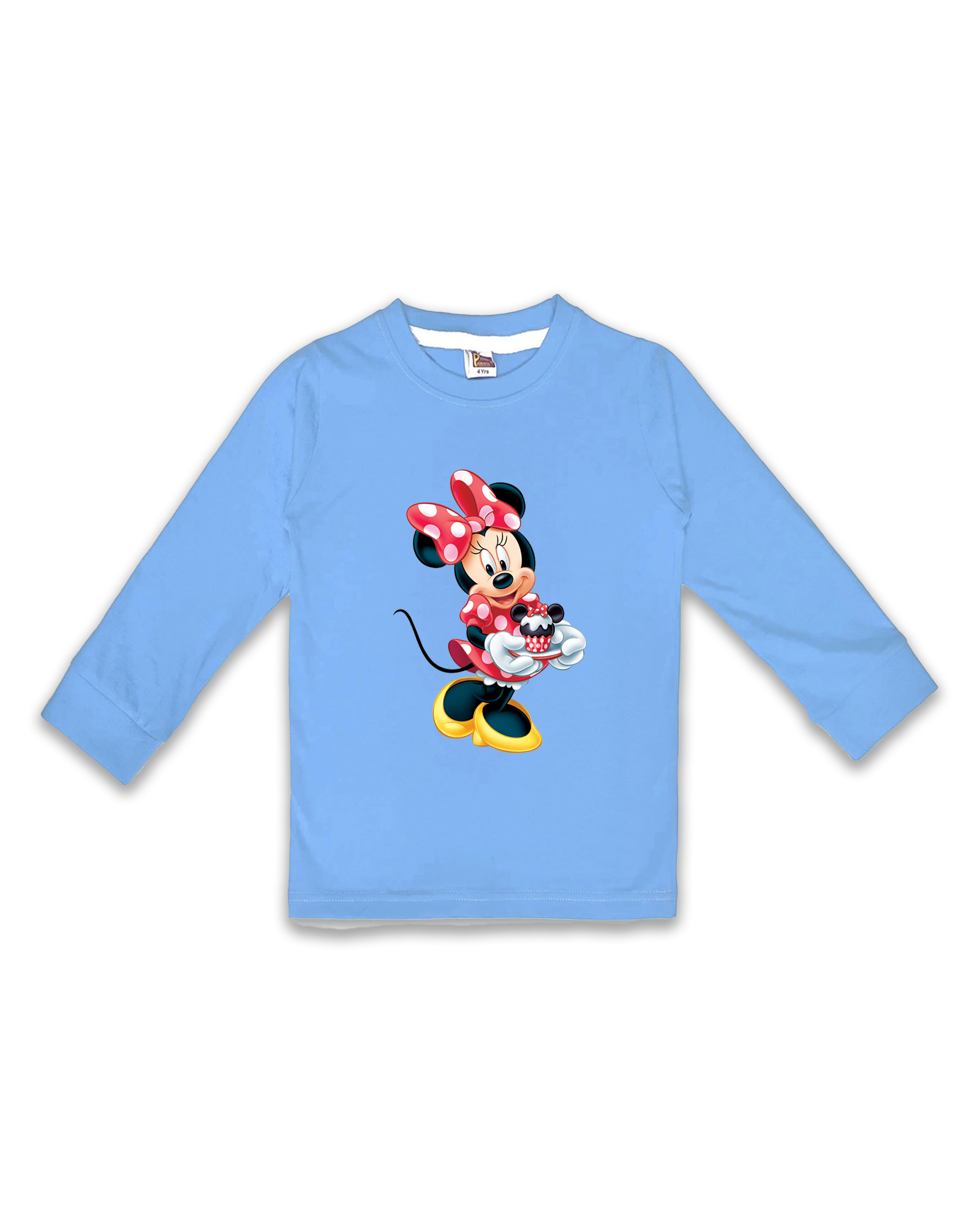 Girls Full Sleeve T-Shirts (Ice Blue) FTS0143