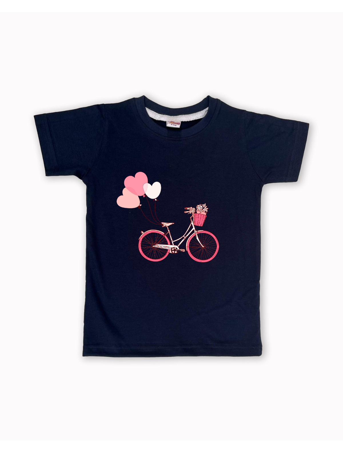 Girls T-Shirts Half Sleeve (Navy) FTS061