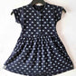 Girls Navy Blue Knitted Frock KF034