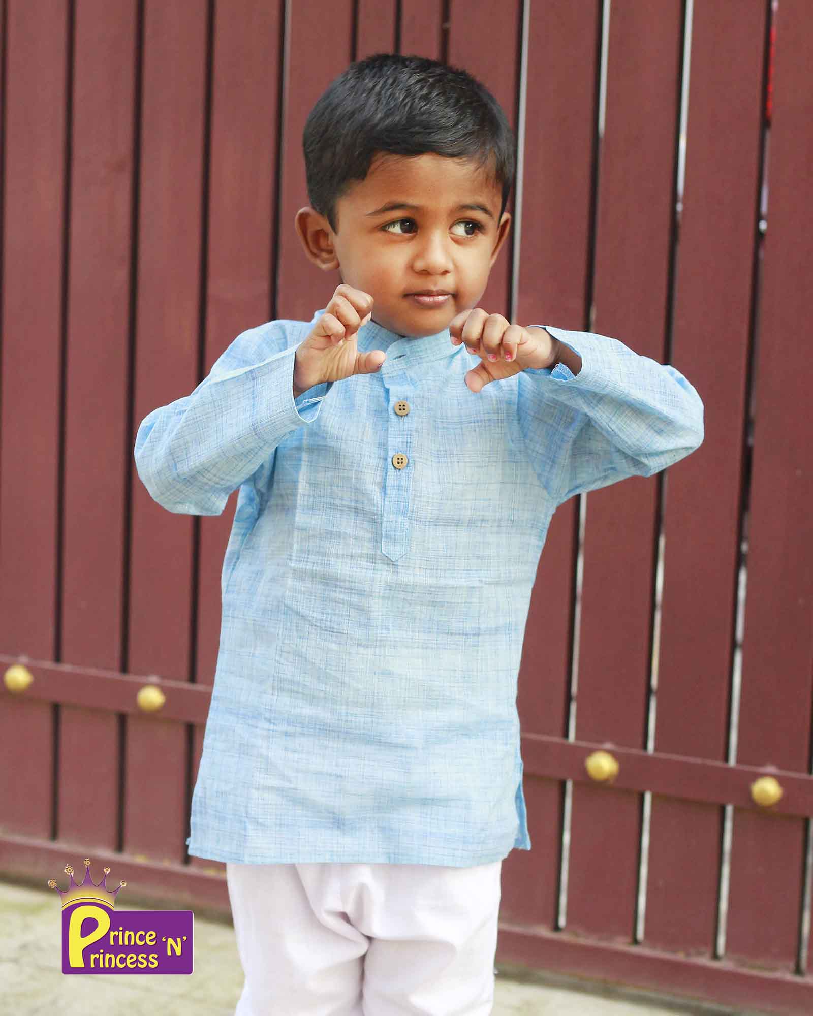 Boys Blue Kurta Pajama KP047
