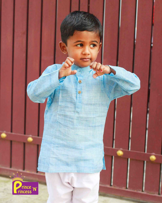 Boys Blue Kurta Pajama KP047