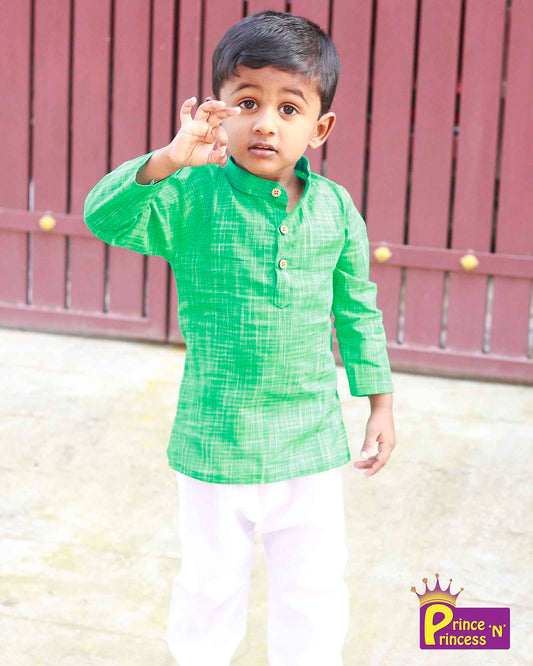 Boys Green  Kurta Pajama KP048