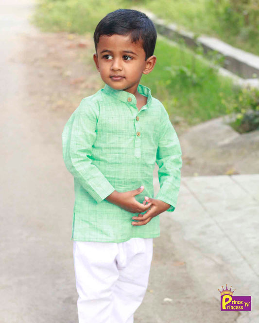 Boys Green  Kurta Pajama KP049