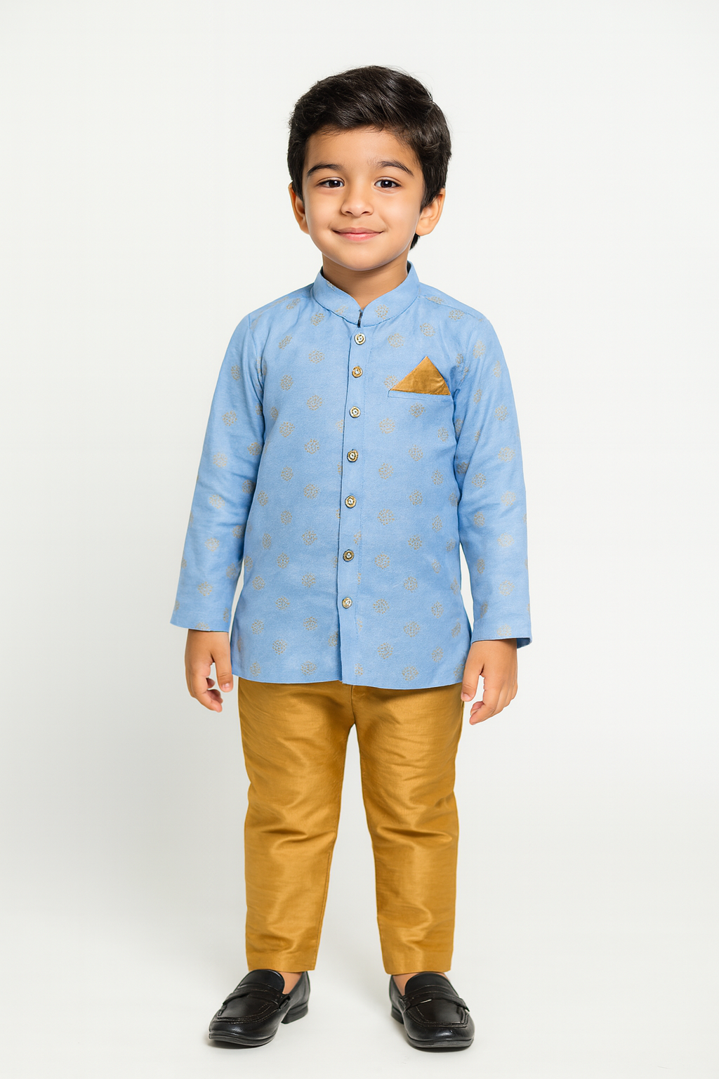 Boys Blue sandal  Kurta Pajama KP132