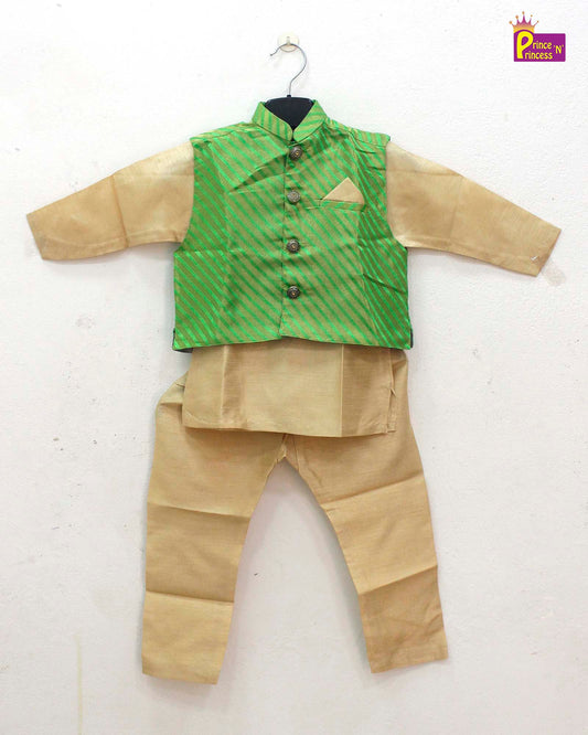 Boys Green  Overcoat Sherwani KP144