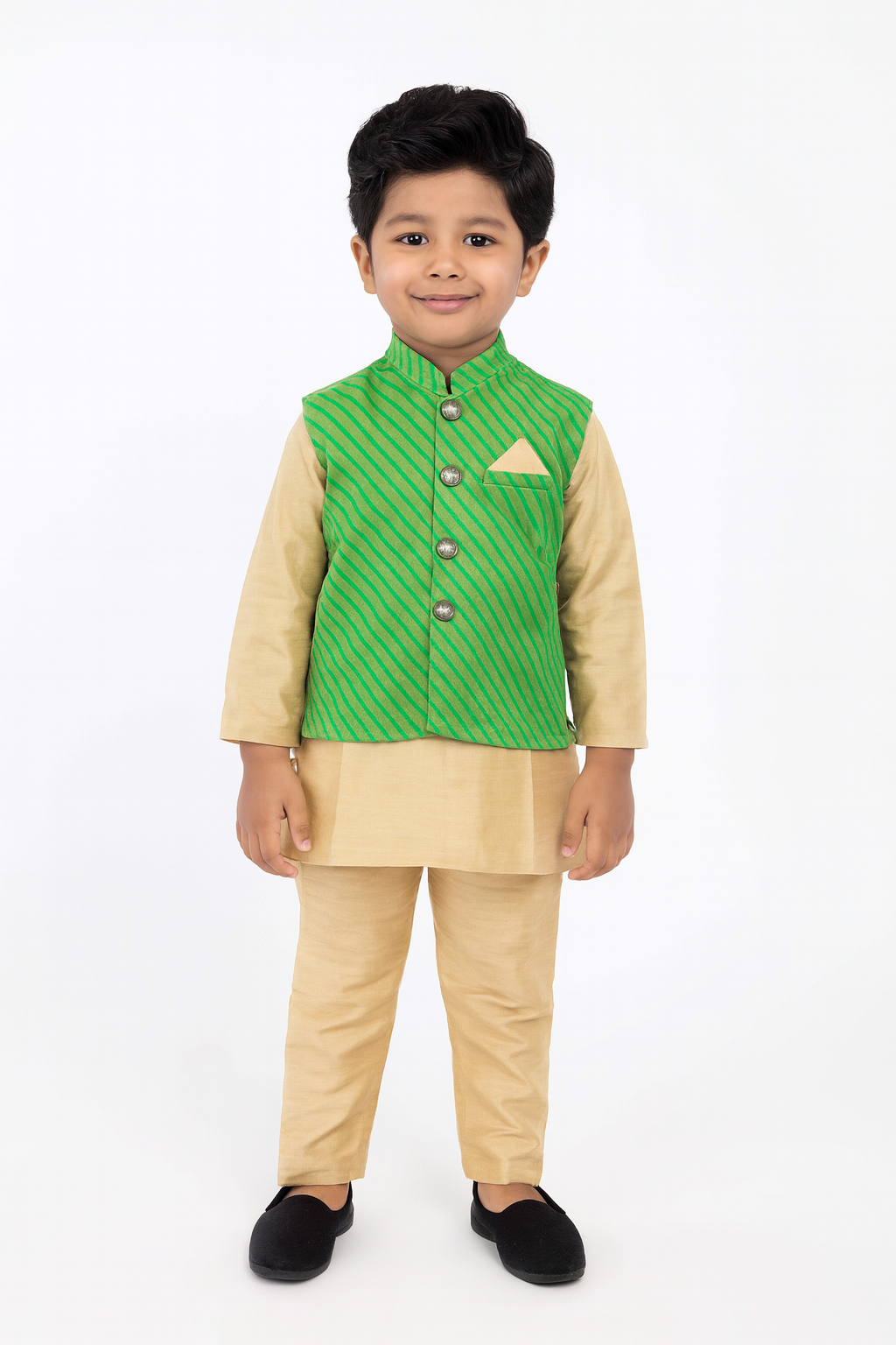 Boys Green  Overcoat Sherwani KP144