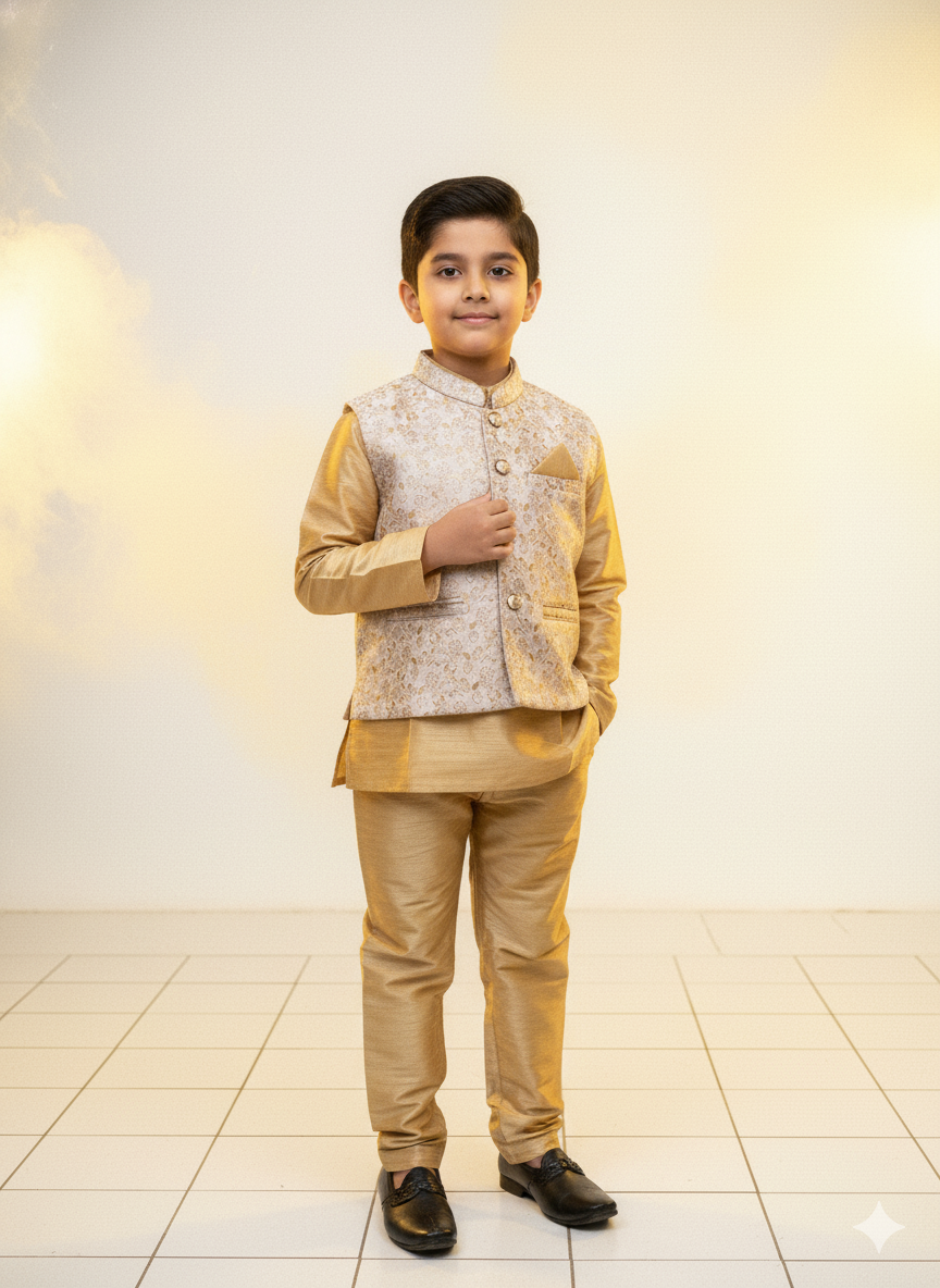 Boys Sandal Overcoat Sherwani KP191