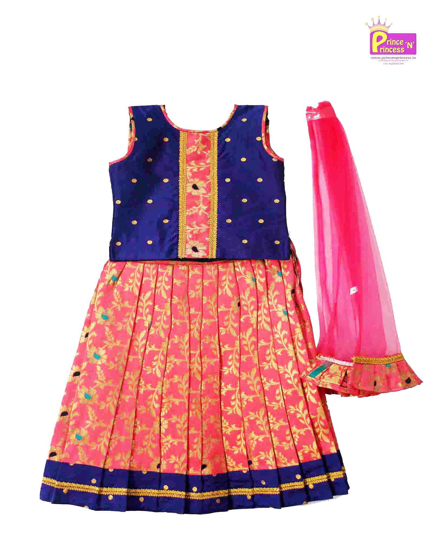 Kids Blue with Red Lehenga Choli  LC076