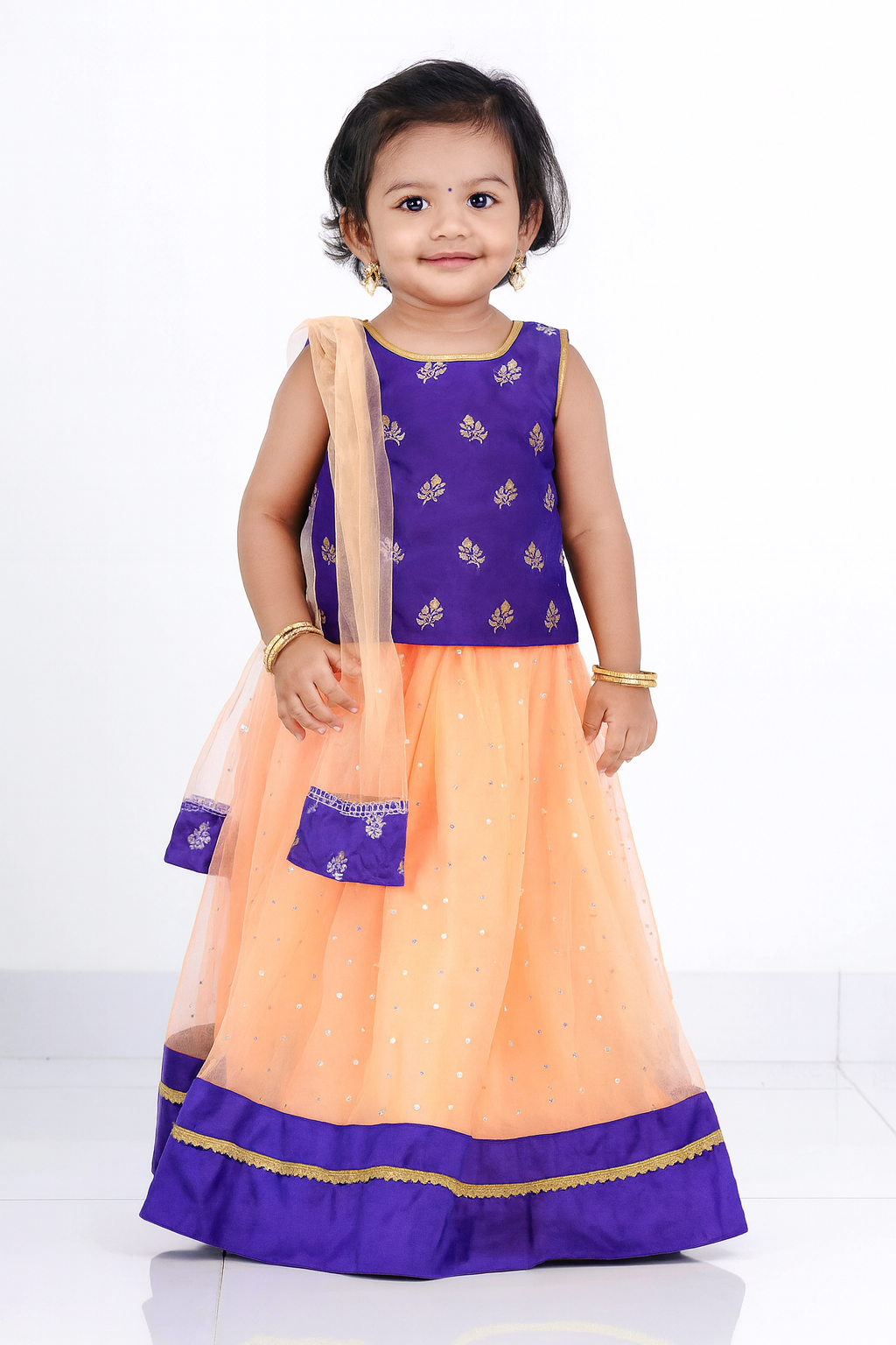 Purple Peach  Lehenga Choli LC087