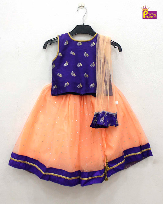 Purple Peach  Lehenga Choli LC087