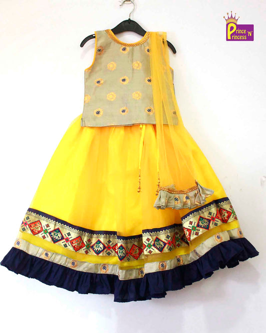 Kids Yellow Lehenga Choli LC100