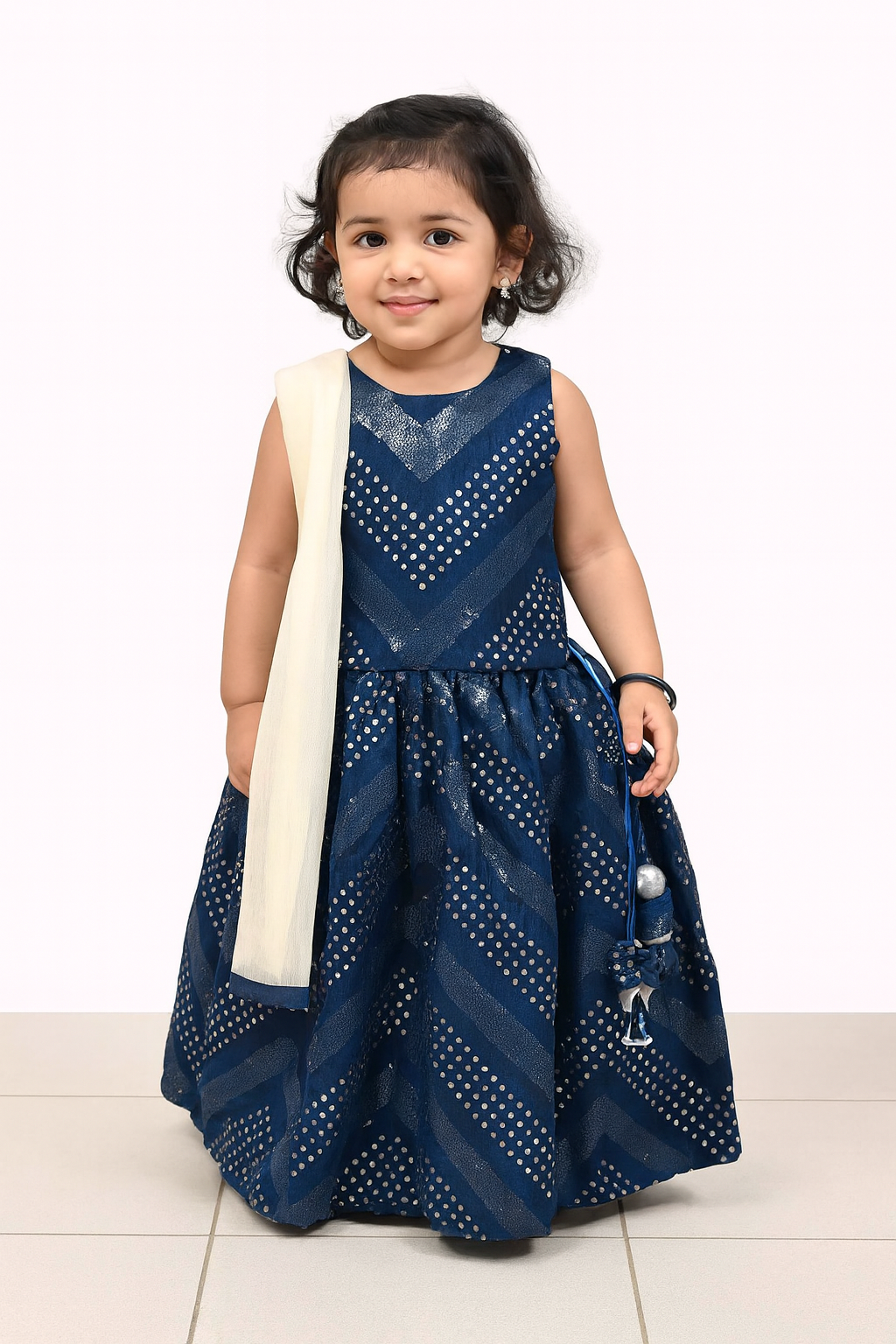 Blue Sequence Mirror ethnic Lehenga Choli LC168