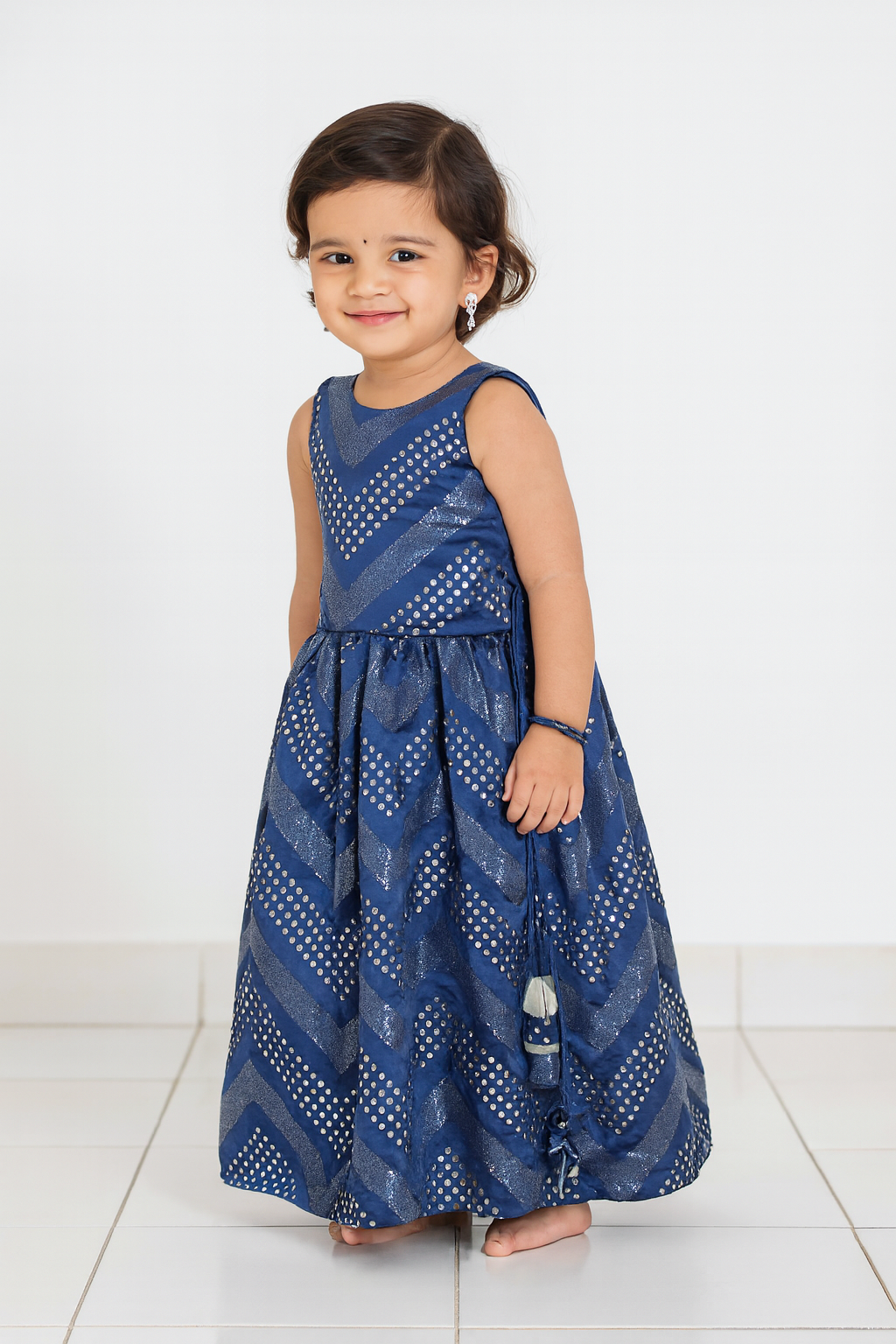 Blue Sequence Mirror ethnic Lehenga Choli LC168