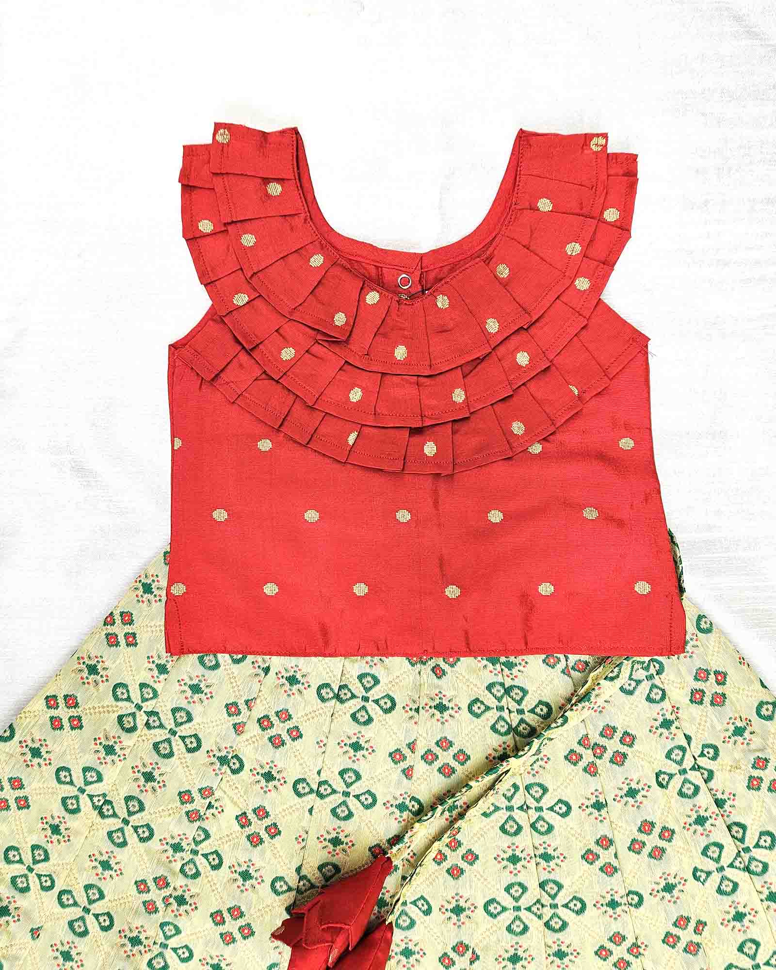 Kids Green Red frills  Lehenga Choli  LC228 Prince N Princess