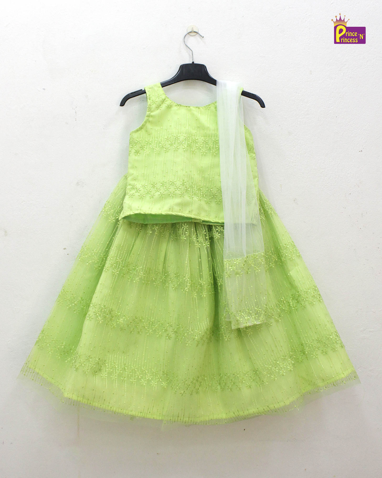Kids Green  embroidery  ethnic Lehenga Choli LC253