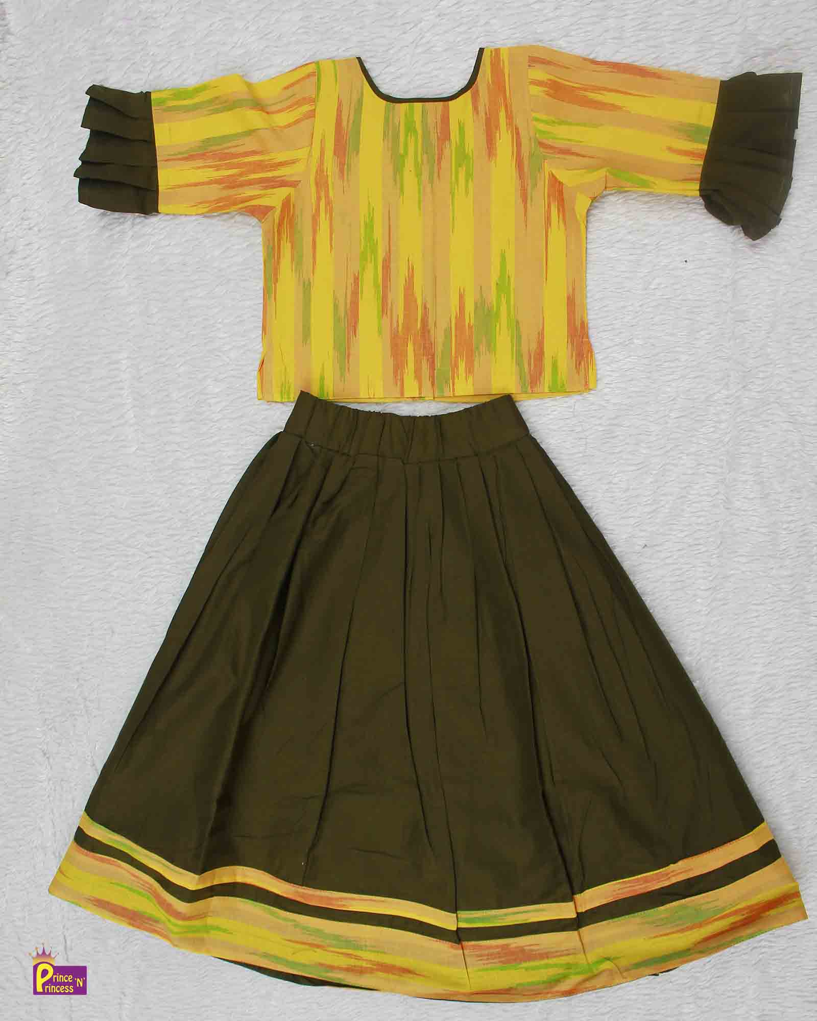 Kids blue with Cream Lehenga Choli  LCC002