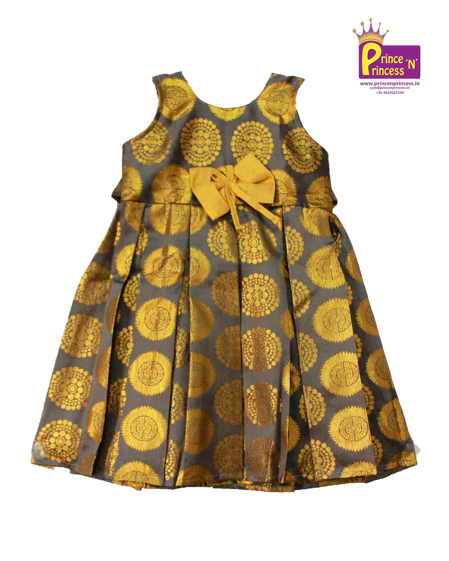 Kids Grey  Party Frock LDF028