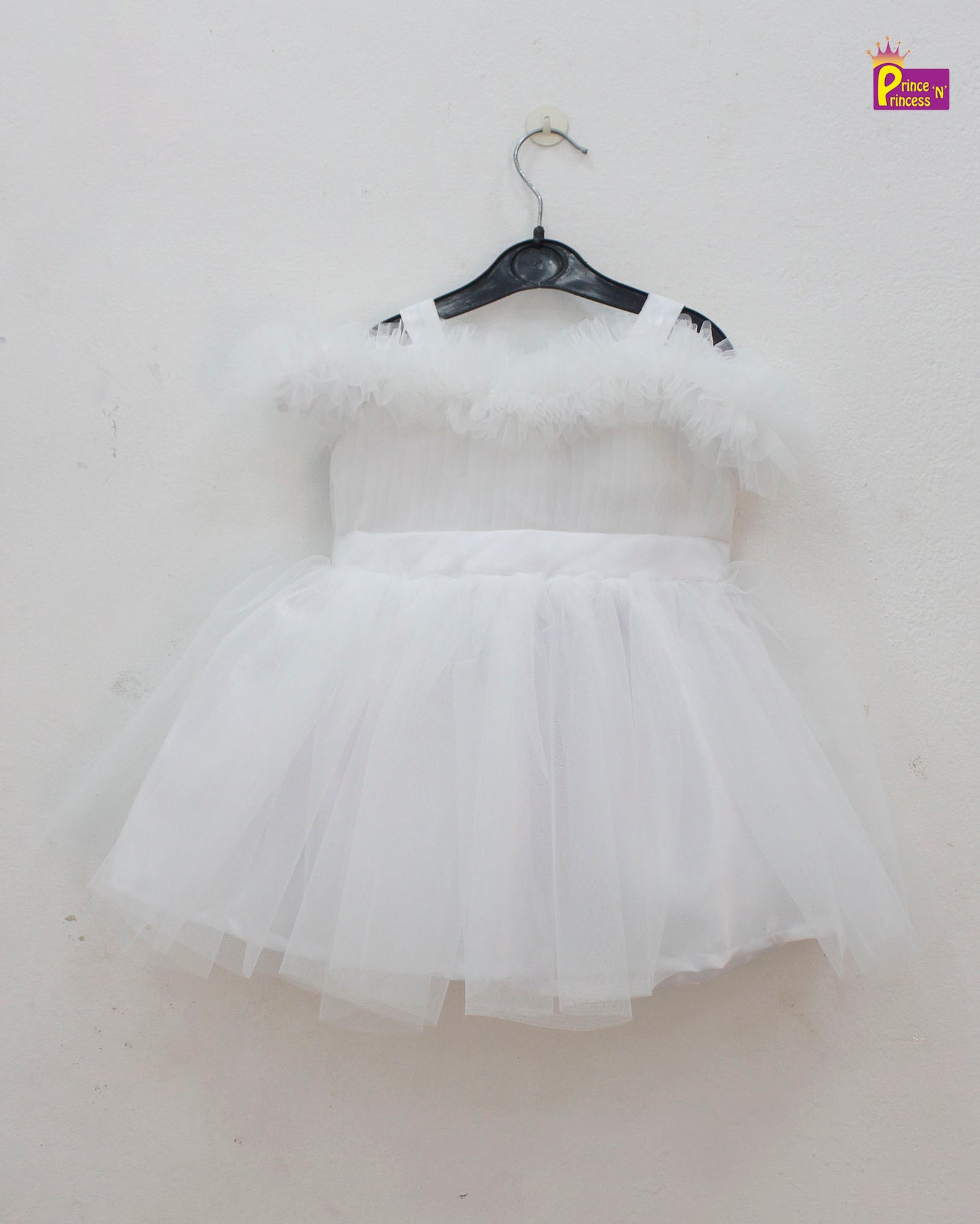 White Kids Birthday Frock LDF364