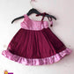 Toddlers Purple  Knot  Frock LF546