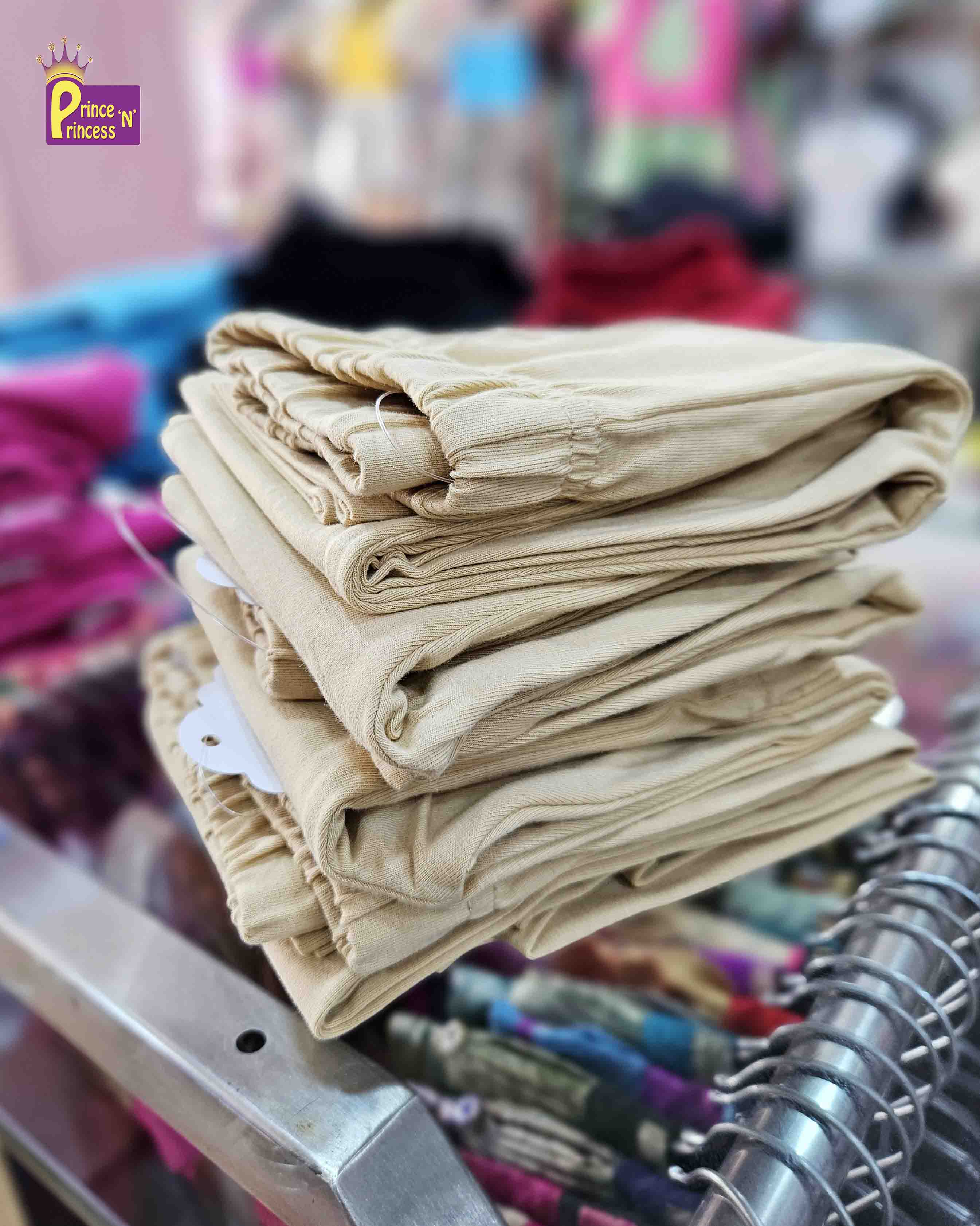 Girls Sandal  Solid Cotton leggings LG002 Prince N Princess