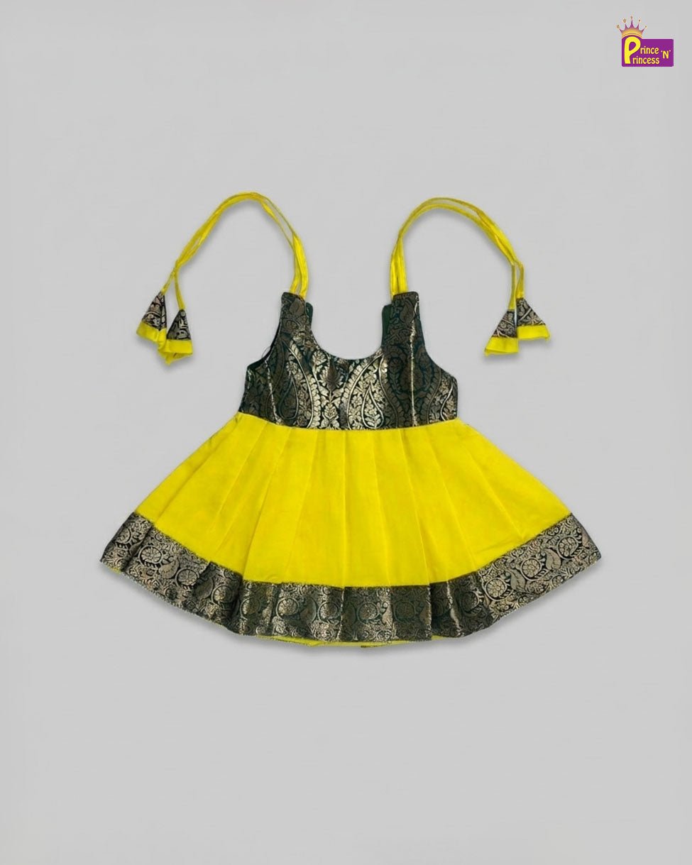 New born Green Raw Silk Frock LF980 - Prince N Princess
