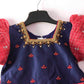 Kids Blue Pink  Organza AARI Ethnic Party Gown PG366