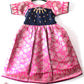 Prince N Princess Pink Blue AARI work Pattu Gown PG381