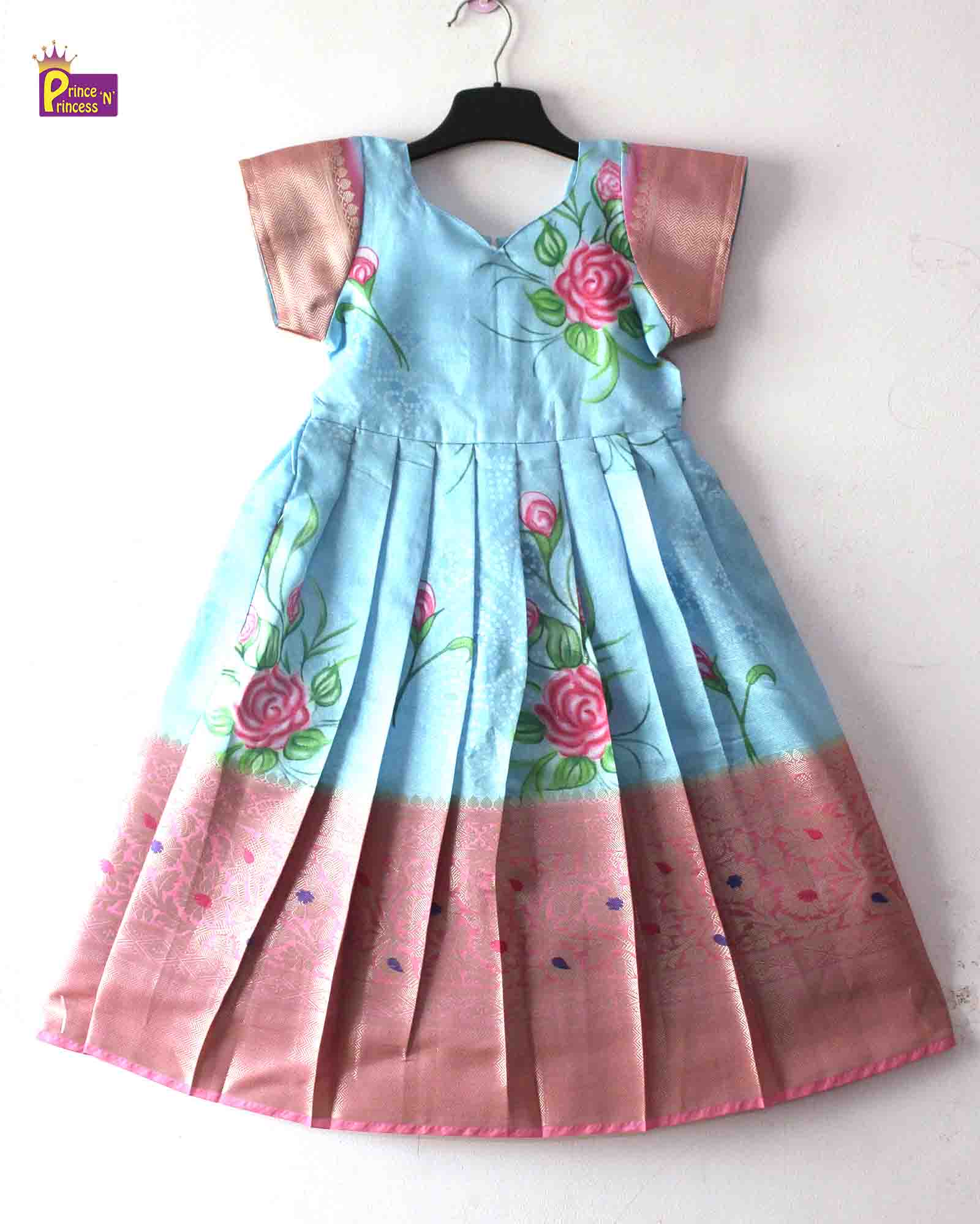 Kids Skyblue Ethnic Party Gown PG406 Prince N Princess