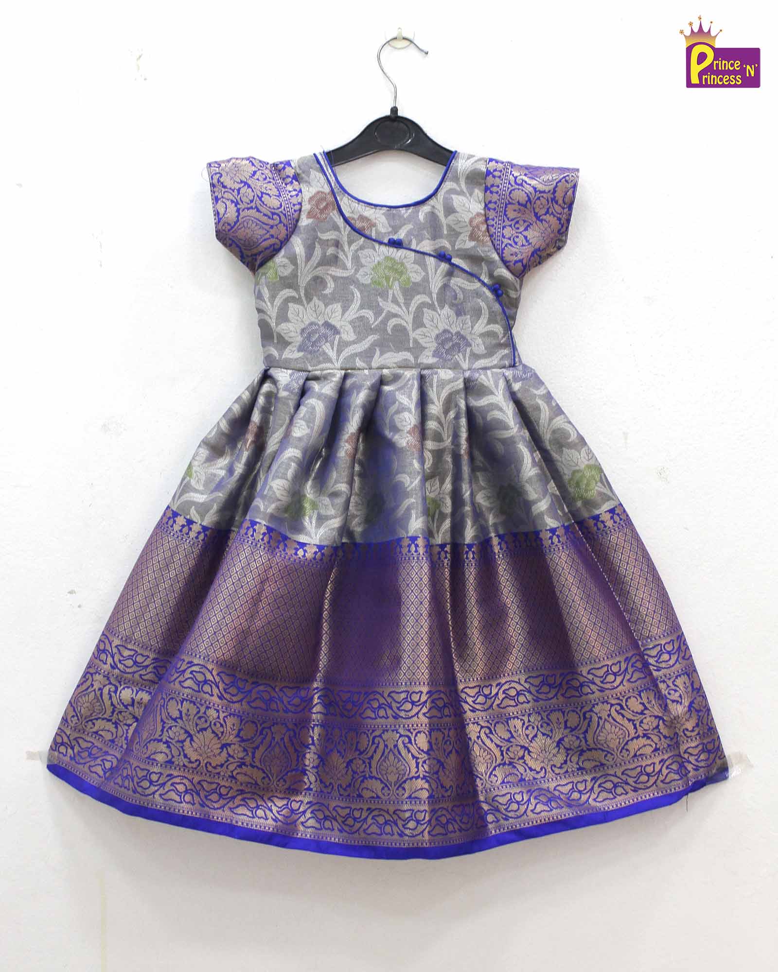 Kids Blue Party Frock PG497
