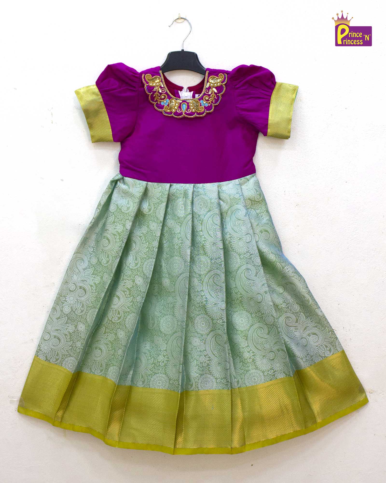 New Kids Magenta Traditional Gown PG589