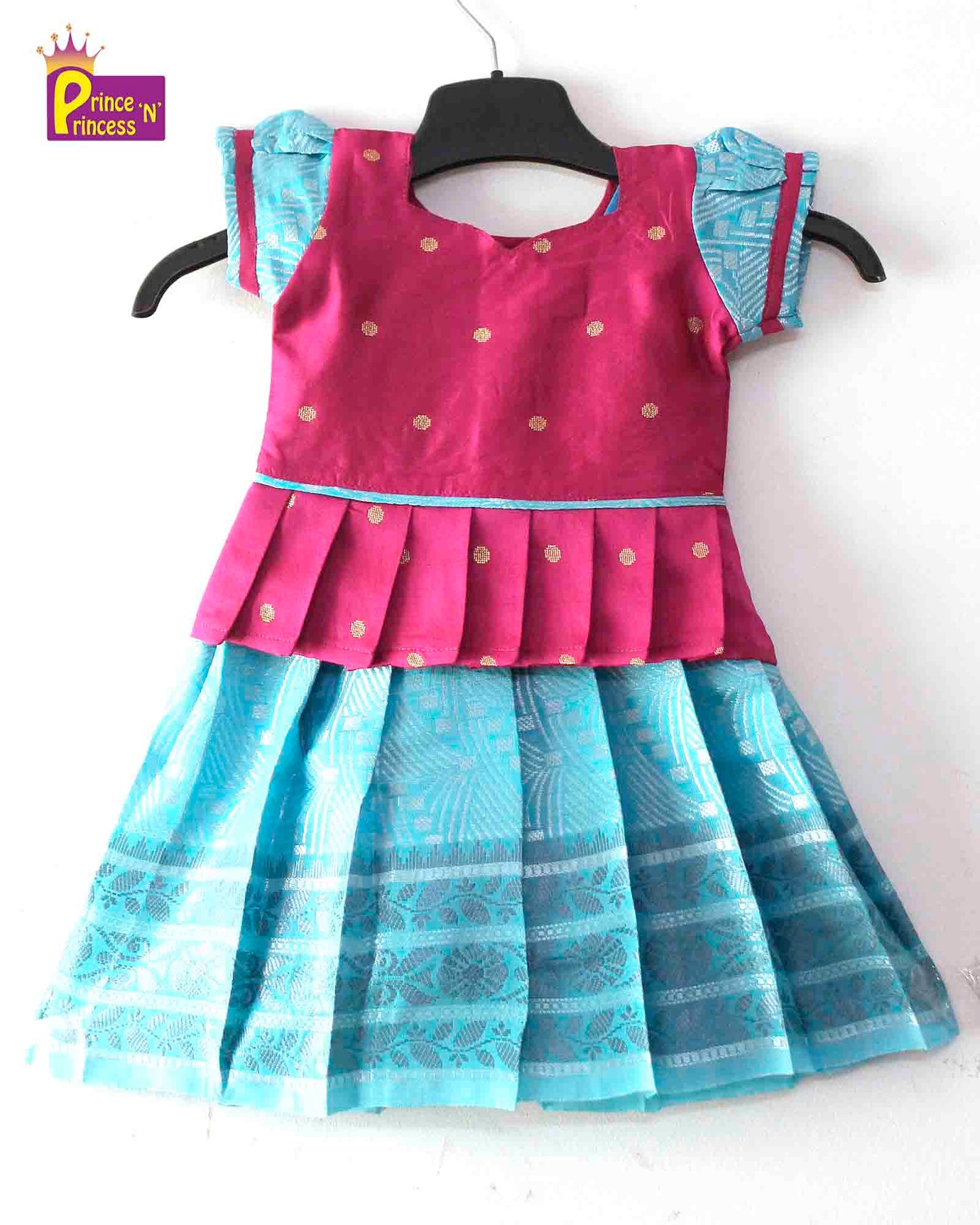 Prince N Princess Blue Pink Baby Pattu Pavadai PPP1300