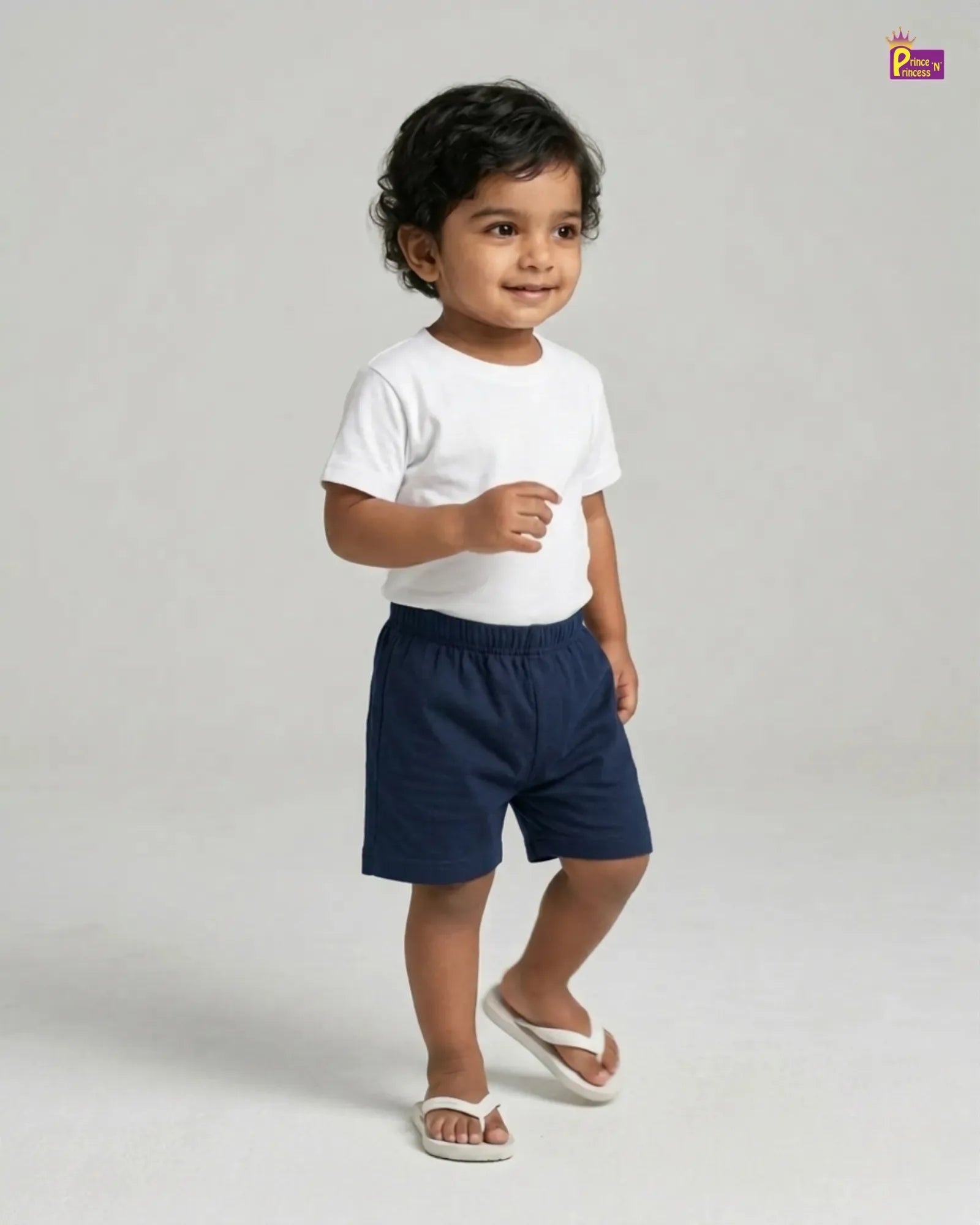 Kids Cotton Trousers in Dark Navy SH039