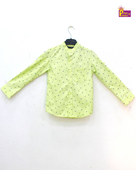 Kids Pista green Full Sleeve shirt ST006