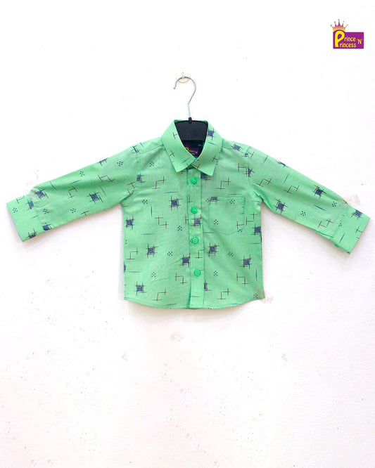 Kids Green Full Sleeve shirt ST054