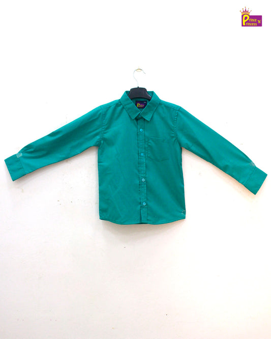 Kids Ramagreen Plain Full Sleeve shirt ST074